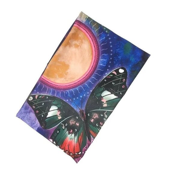 Bohemian Style Wide Stretch Butterfly Headband (Purple) - Picture 1 of 4